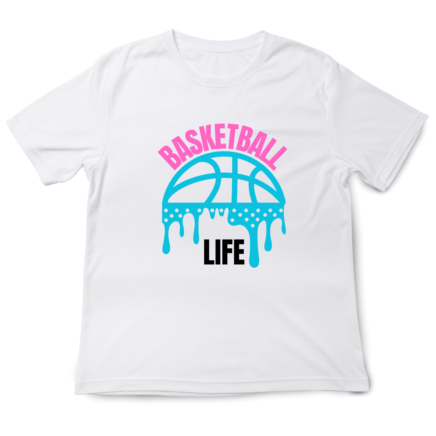 Drip Basket Ball is life White - t shirt