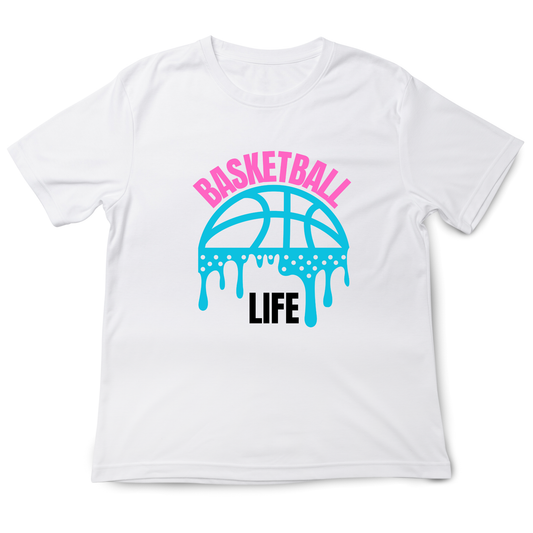 Drip Basket Ball is life White - t shirt