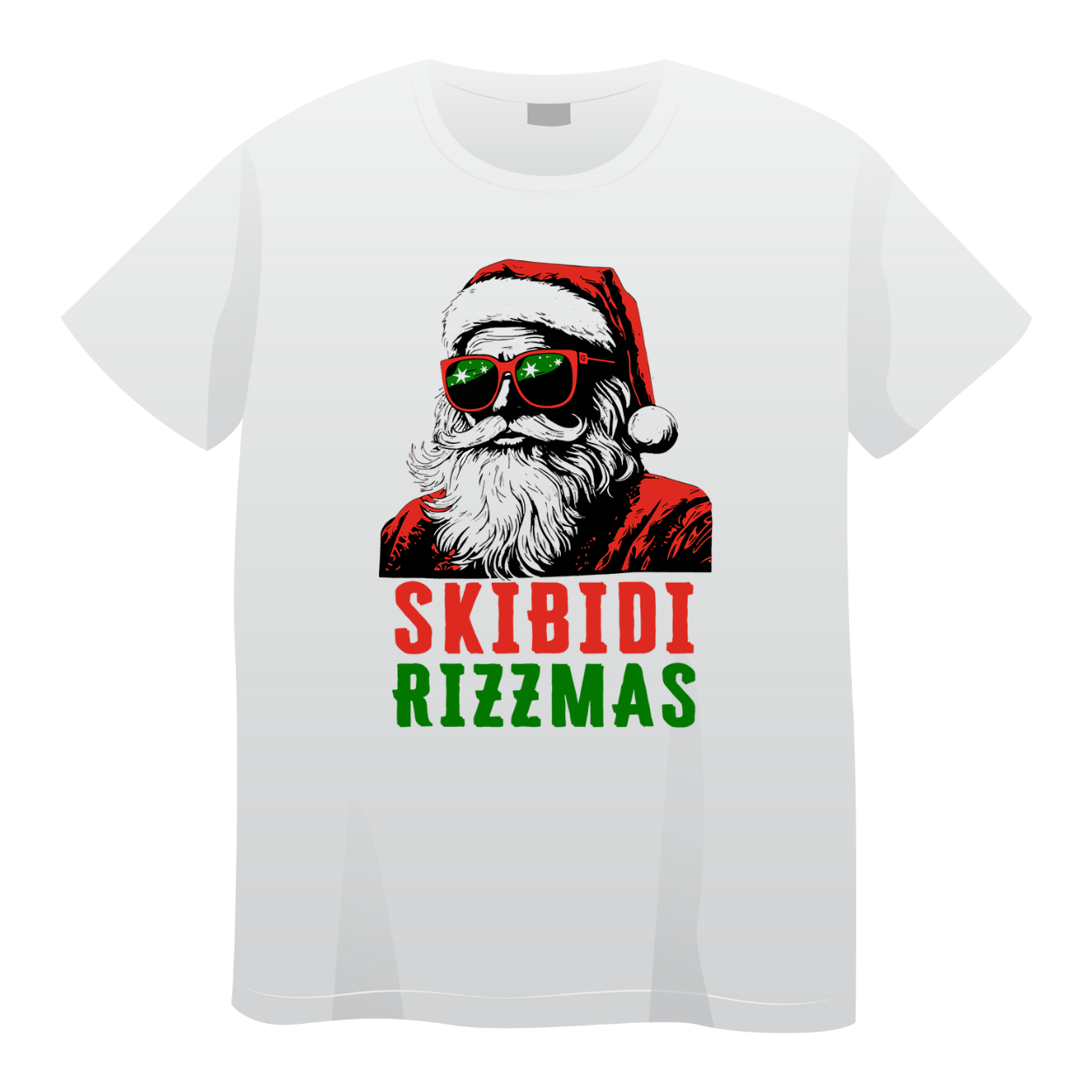 Skibity Rizzmas Christmas Tree T-shirt