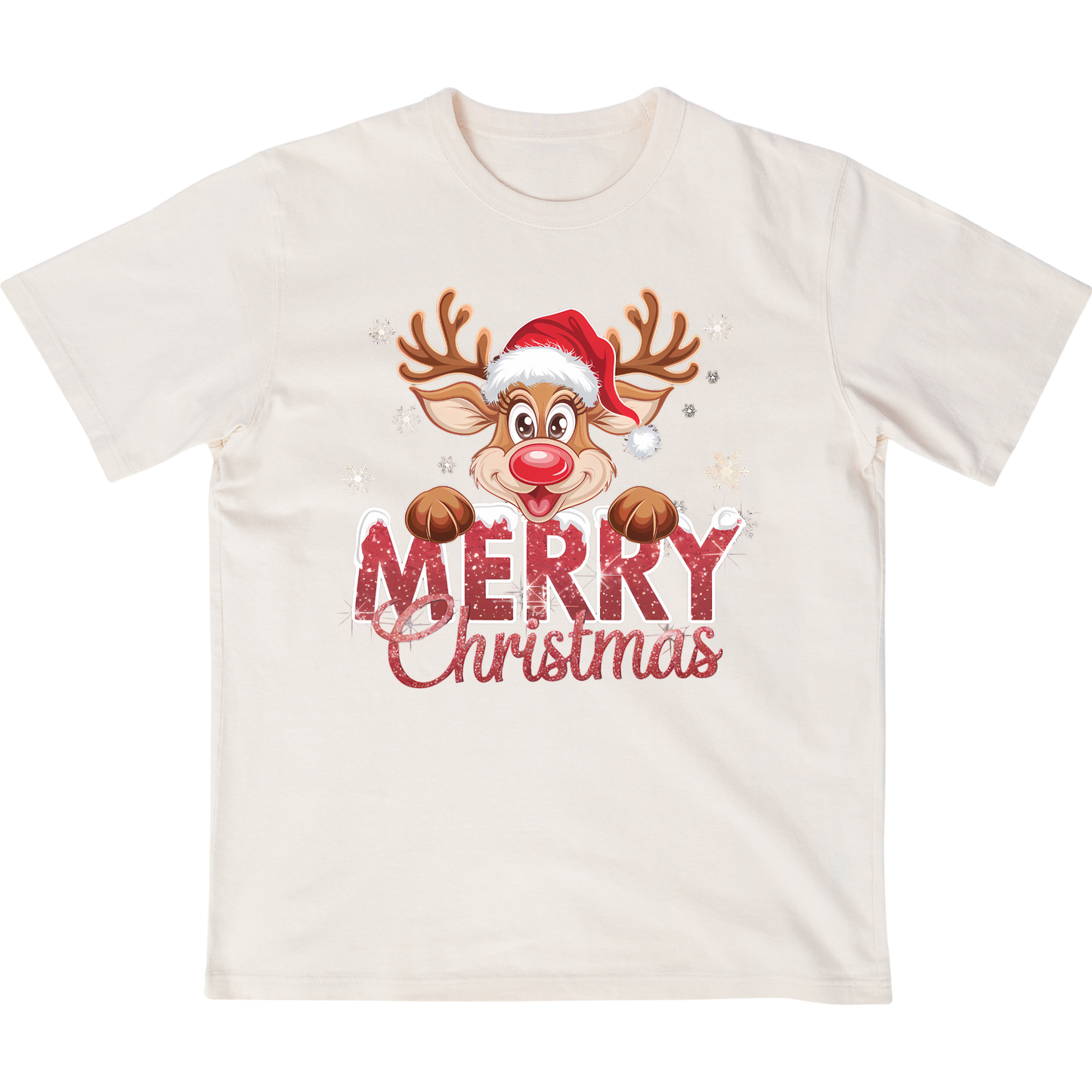 Merry Christmas Rudolf the red nose reindeer - T-shirt